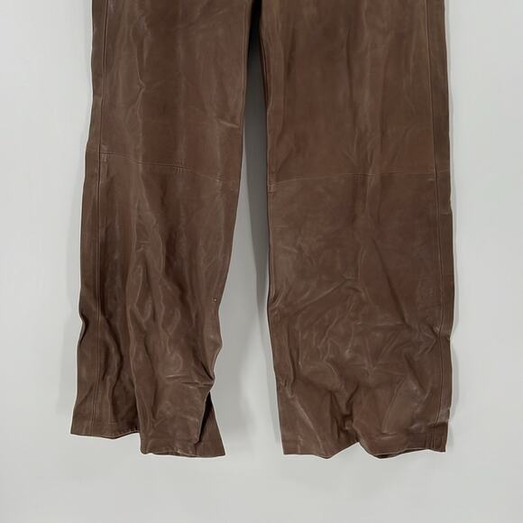 Citizens of Humanity Beverly Slouch Boot Leather Trouser - Brown - 24 - NWT - Picture 3 of 9
